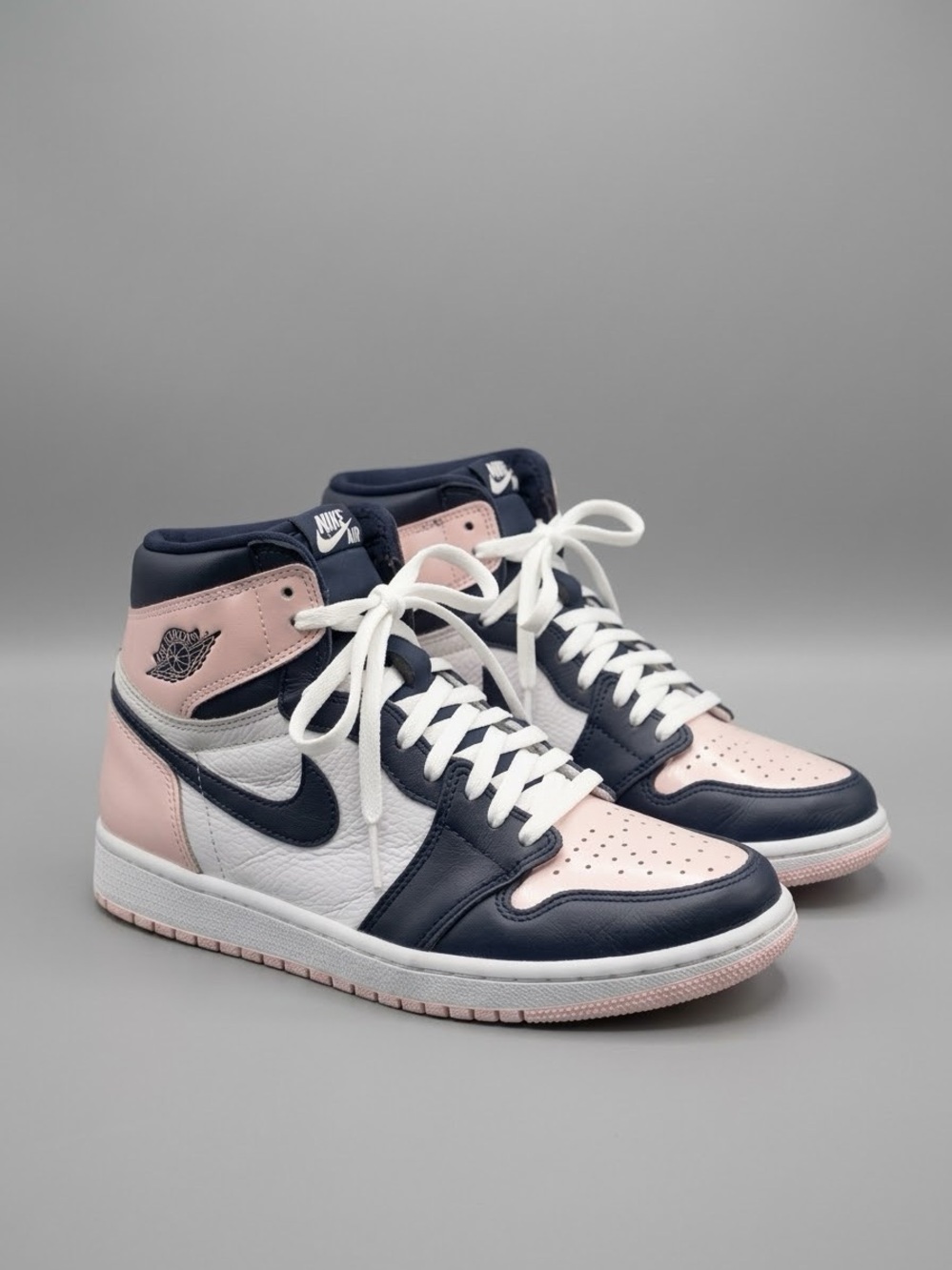 Nike Air Jordan 1 High OG Atmosphere Bubblegum Pink Navy DD9335-641 Women’s 7